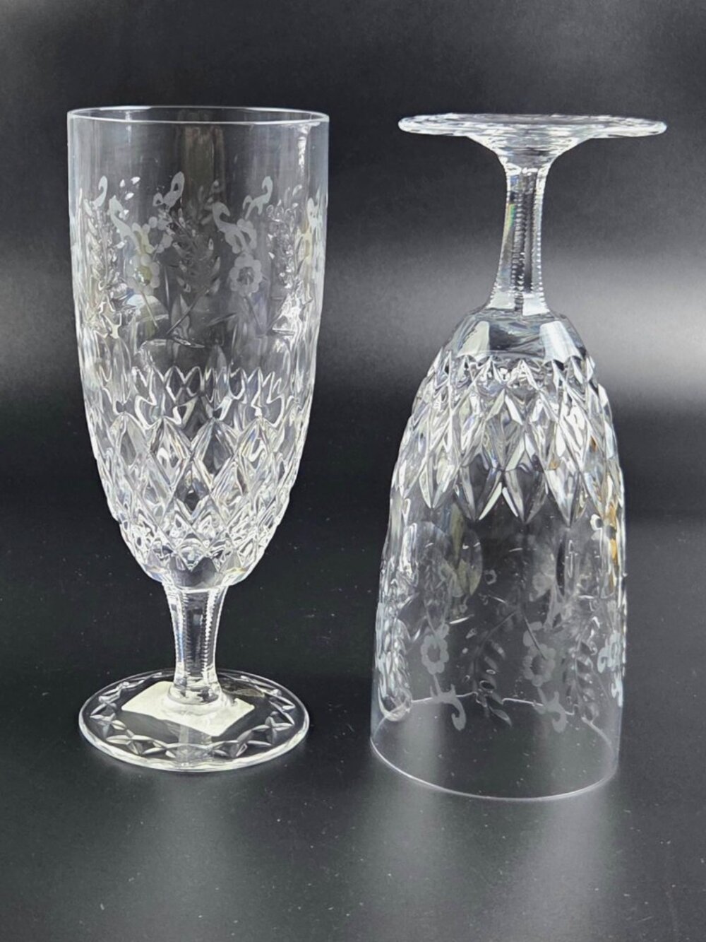 Vintage Rogaska Gallia - Iced Tea Glasses - Set of 2 - Discontinued - Yugoslavia